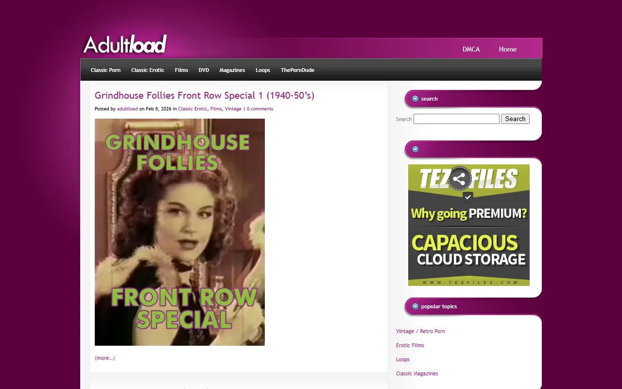 Screenshot: Adultload Screenshot of Adultload