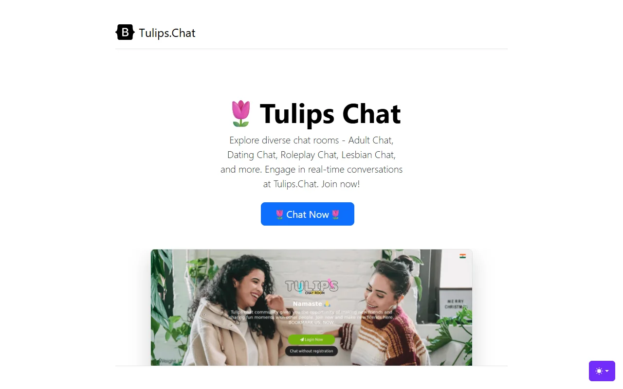 Screenshot: Tulipschat Screenshot of Tulipschat